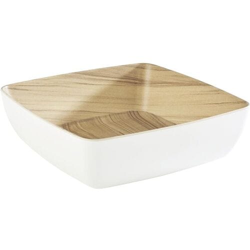 GGM Gastro (6 Stück) Schale - FRIDA - Melamin - 2,65 Liter - eckig - Weiß