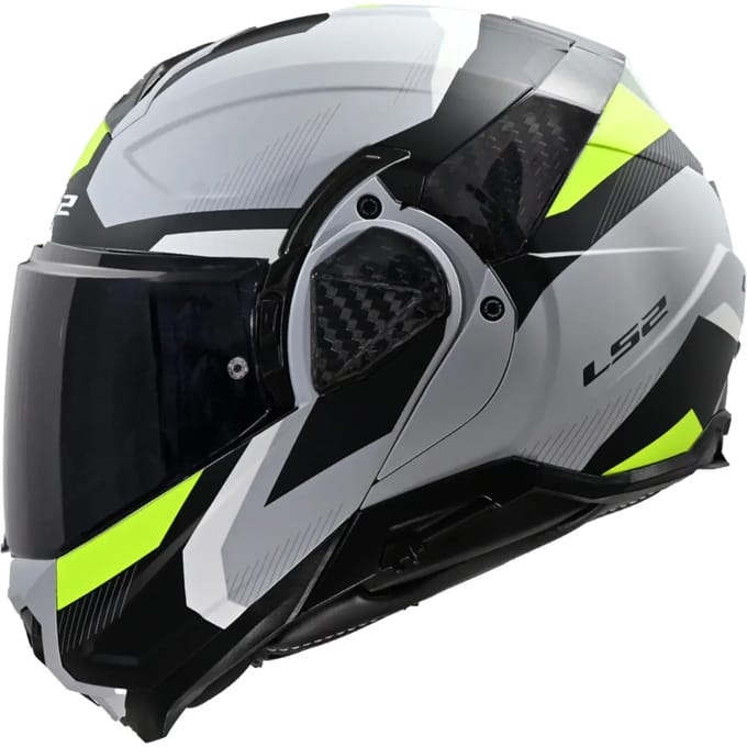 LS2 FF910 Advant II Triple Licht Grijs Systeemhelm - Helm