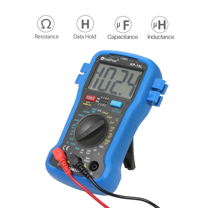 Achtergrondverlichting LCD Digitale LCR Multimeter Weerstand Capaciteit