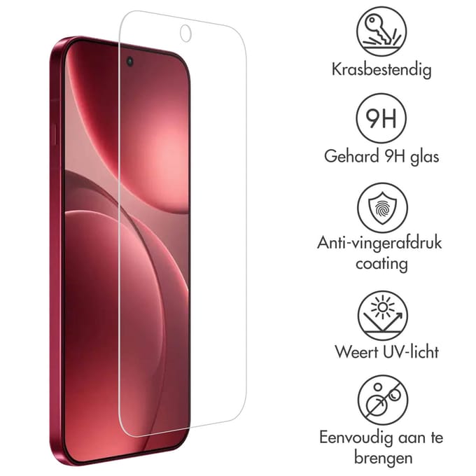 Accezz Screen Protector - Geschikt voor Oppo Find X9 Pro - Gehard Glas Screenprotector