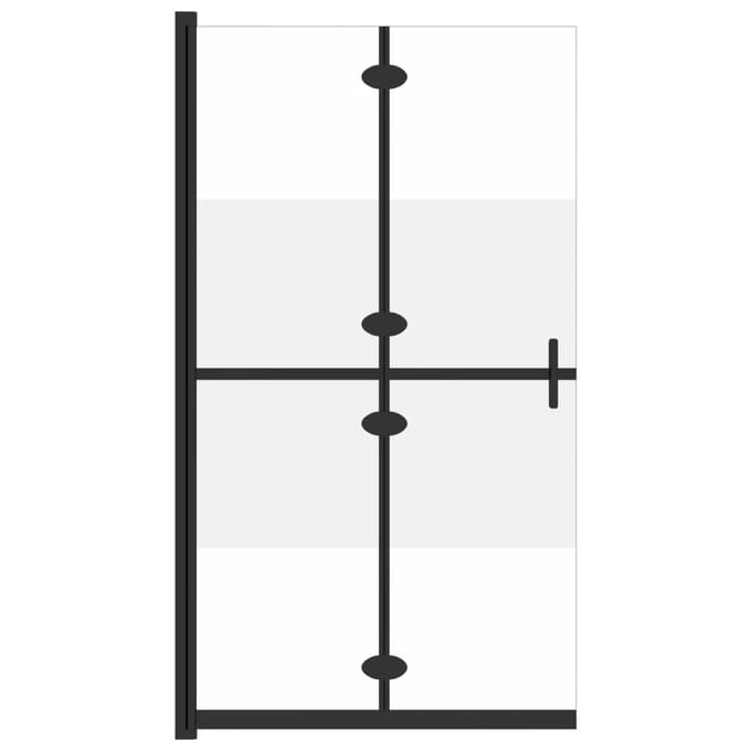 vidaXL - Inloopdouchewand - inklapbaar - 110x190 - cm - ESG-glas - halfmat