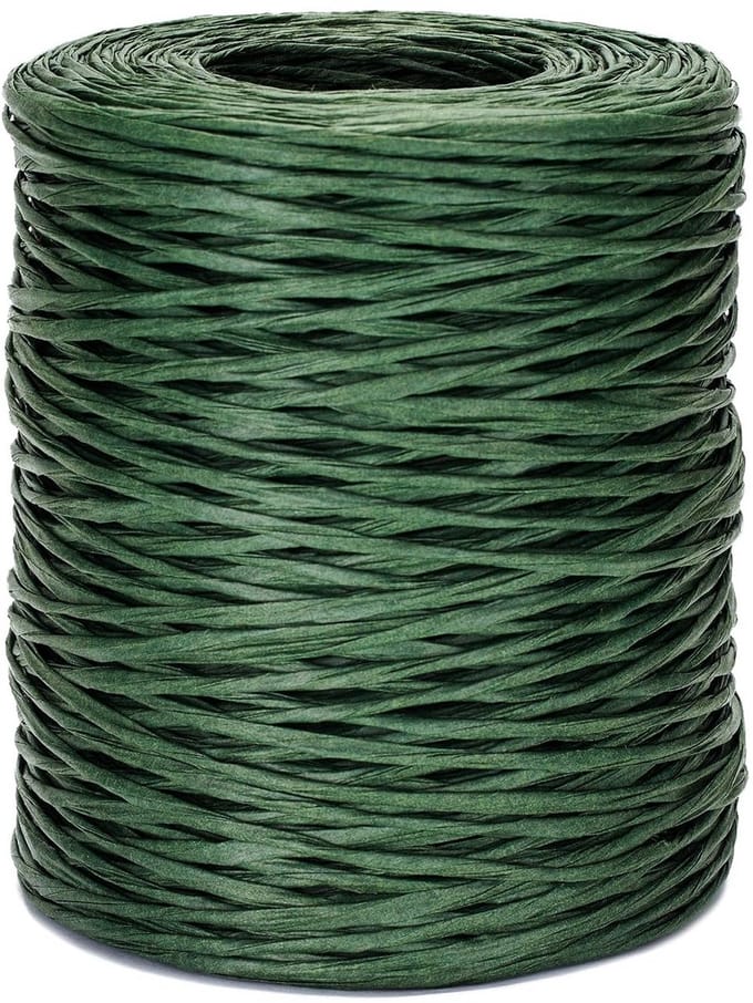 Papierdraad 2 mm - Bloemendraad voor Decoraties en Doe-Het-Zelf Projecten - 200 m Groen