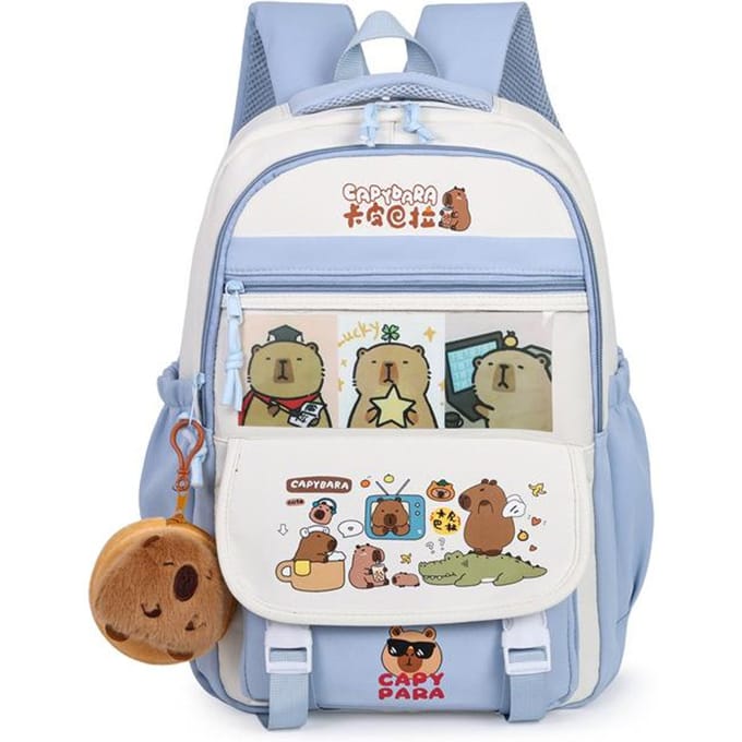 Leuke Capibara Schooltas voor Middelbare Schoolleerlingen met Basisschoolleerlingen met Rugzak met Grote Capaciteit voor Studenten met Rugzak single bag