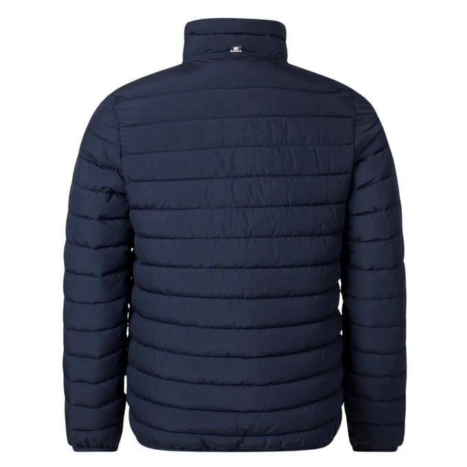 Aquascutum Heren Mock Neck Active Gewatteerd Jasje (Marineblauw)