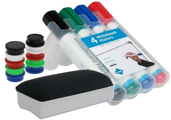 IVOL - Universele Whiteboard starterkit met whiteboard accessoires