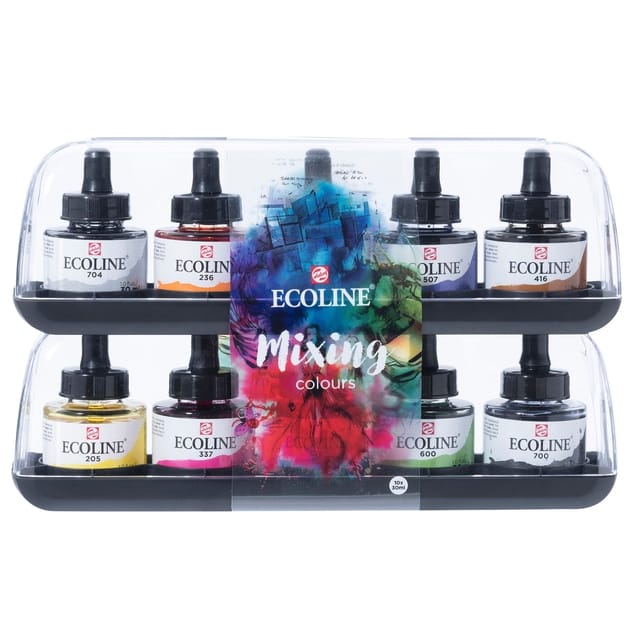 Bruynzeel Ecoline Liquid Watercolour Mixing Set 10x30ml