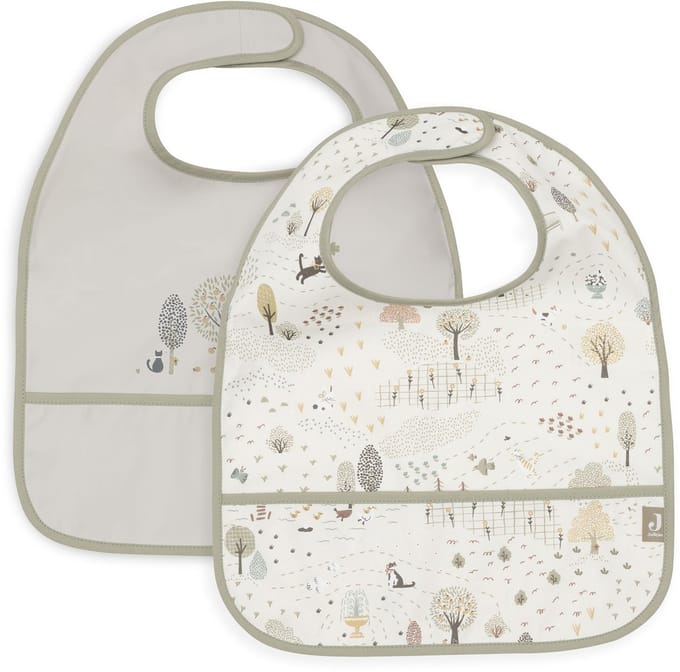 Jollein Slabbetjes Waterproof - 2 Stuks - 30 cm - Tiny Park.
