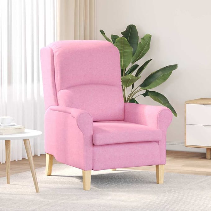 vidaXL - Fauteuil - Roze - Stof