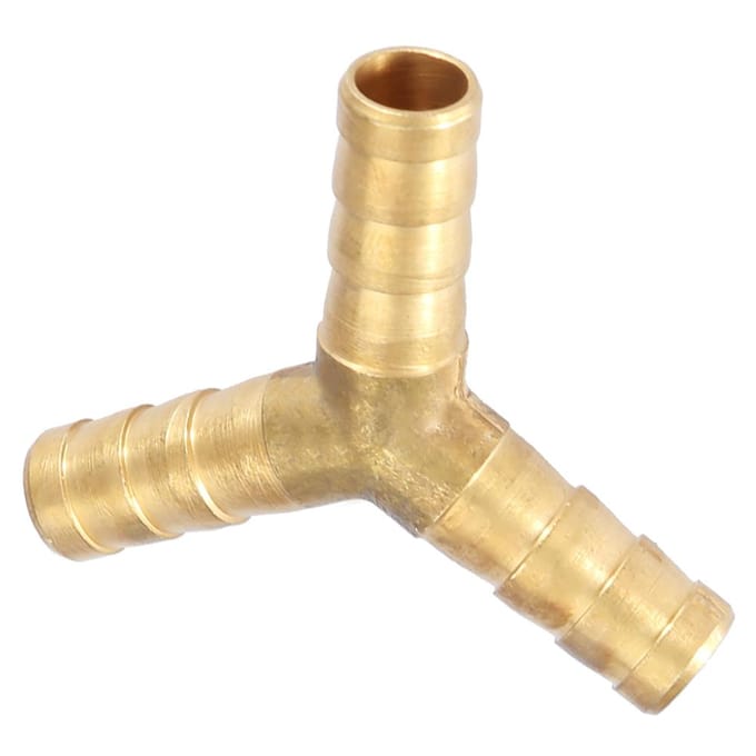 Messing Y 3-weg Slang Tules Connector Koppeling Fitting Lucht Water Gas OD (8mm,4stuks)