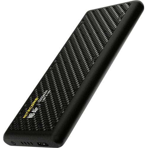 NiteCore Powerbank 5000 mAh QC 3.0, USB PD Li-ion USB-C Zwart Statusweergave