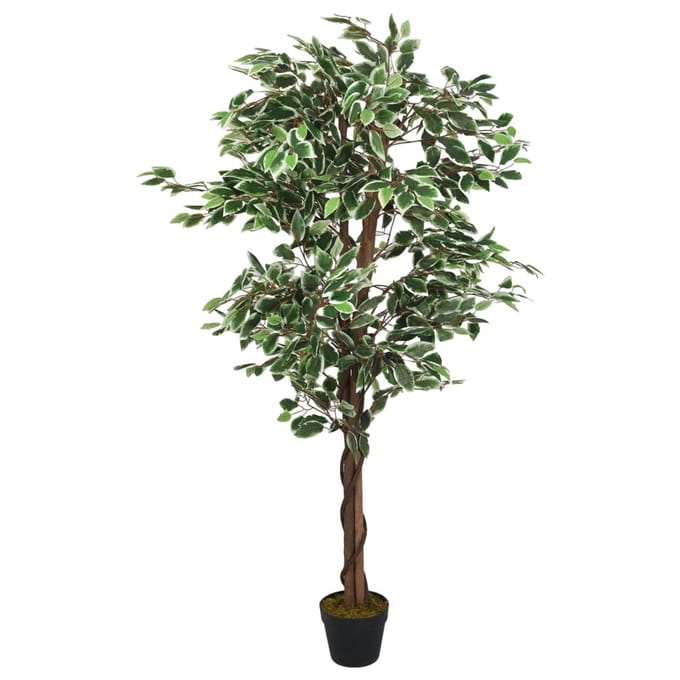 vidaXL - Kunstplant - ficus - 378 - bladeren - 80 - cm - groen