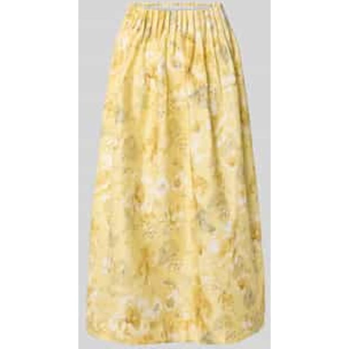 high waist midirok van lyocellmix model 'LEMON'