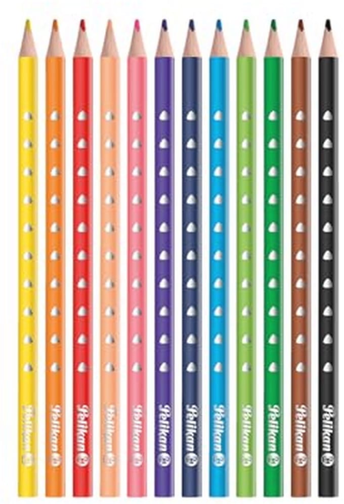 Kleurpotloden Set - Tekenen Kleuren - Creatief Bezig Zijn - Ergonomische Driehoeksvorm - 12 Stuks - Multicolor