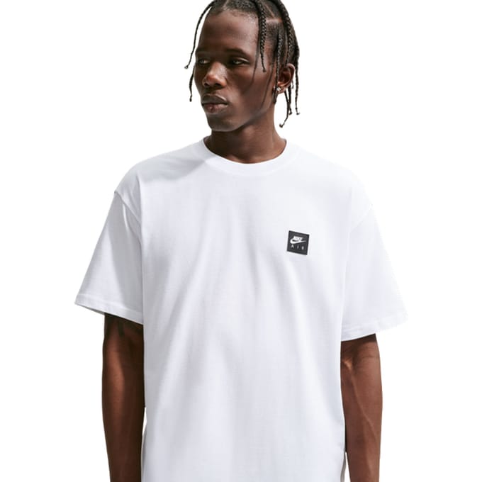 Nike Air T-shirt T-shirts Heren - Wit - Maat S - Katoen Jersey