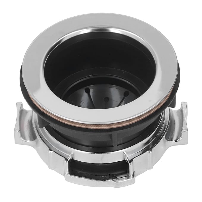 Kit de bride d'évier pour broyeur de déchets de 114 mm avec pare-éclaboussures Support pour broyeur de déchets alimentaires en acier inoxydable black