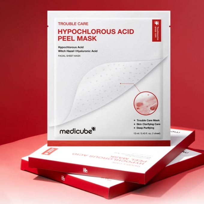 medicube - Hypochlorous Acid Peel Mask Set 13ml x 3 sheets