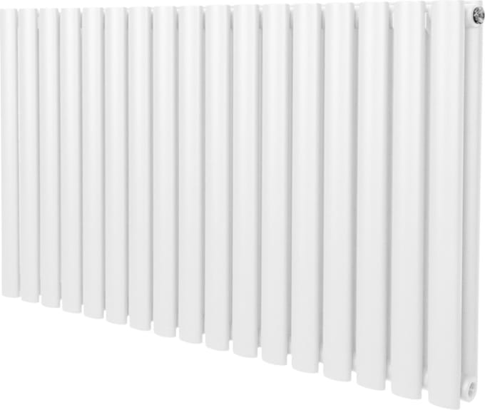 Ovale kolomradiator - wit - 600mm x 1020mm - 15 jaar garantie