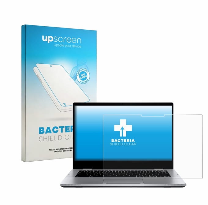 upscreen - Screenprotector voor ASUS Chromebook Flip CX1 CX1400FKA - Folie Beschermfolie transparant antibacterieel