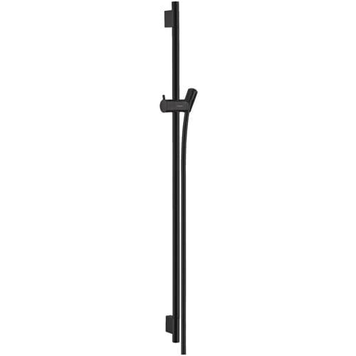 hansgrohe Unica S Puro glijstang 90 cm met doucheslang mat zwart