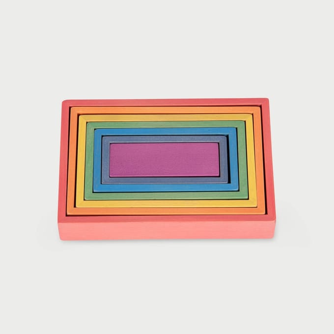 tickit® Regenboog Houten Rechthoeken
