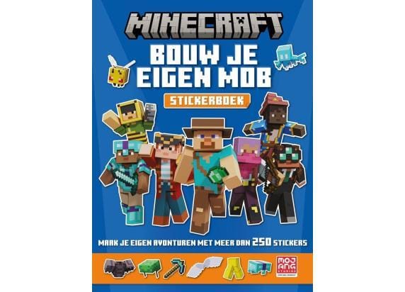 Minecraft : Bouw je eigen mob - stickerboek Educatieve boeken (spelletjes en raadsels)