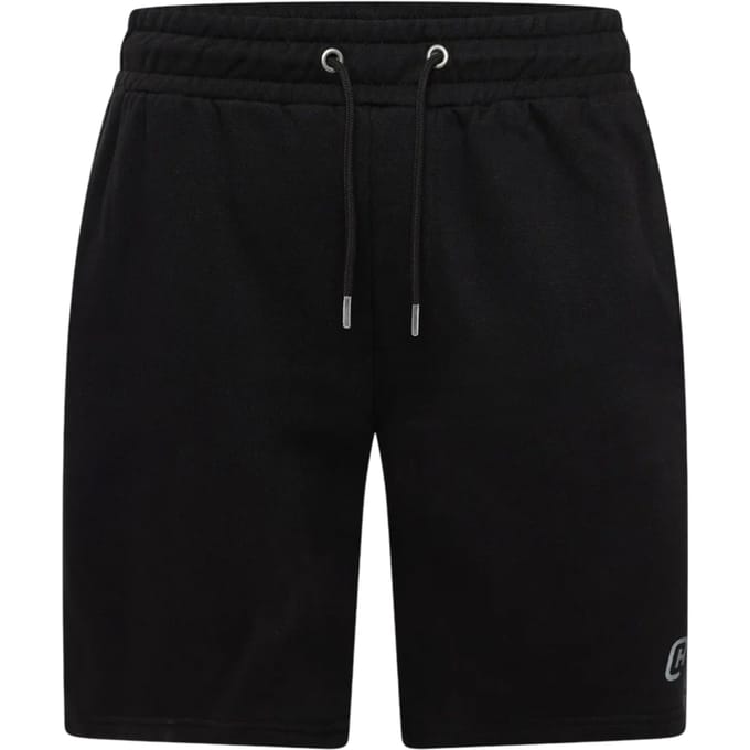 Crosshatch Branton-sweatshorts voor heren (Zwart)