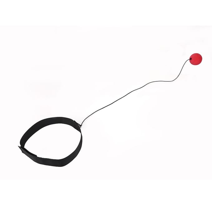 Boksuitrusting Vecht Stoot Reflexbal Met Hoofdband voor Training Boksen Stressverlichting Rood black