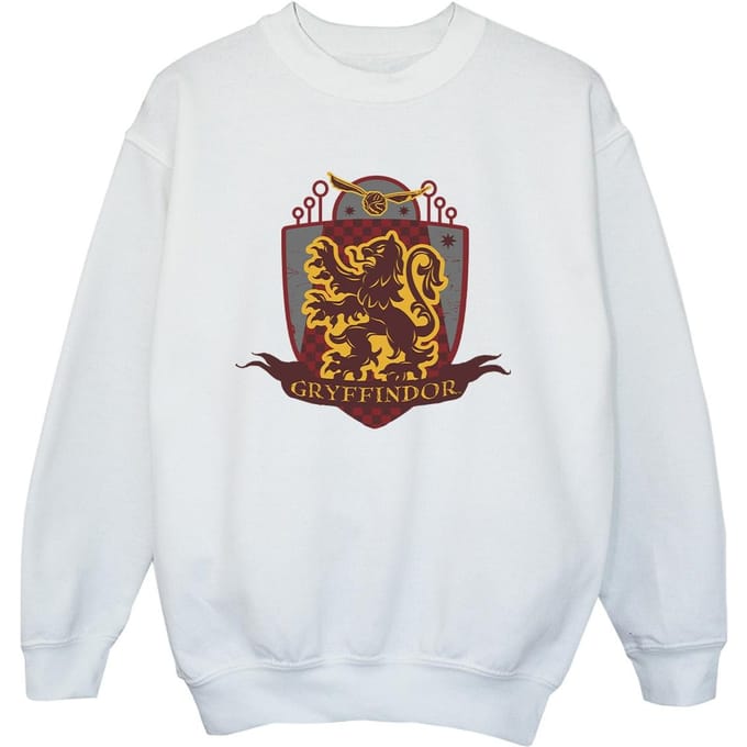 Harry Potter Jongens Gryffindor borstembleem Sweatshirt (Wit)
