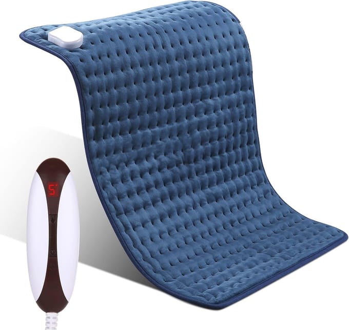 Elektrisch Warmtekussen 50x60 cm met Automatische Uitschakeling en Digitale Temperatuurregeling