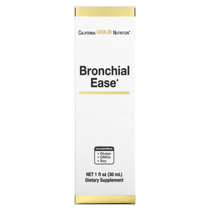 Verlichting van Bronchiale Symptomen, Bevat Gepatenteerde Melange van Rauwe Osha Wortel, Toortsblad en Wilde Kersenschors, 30 ml (1 fl oz)