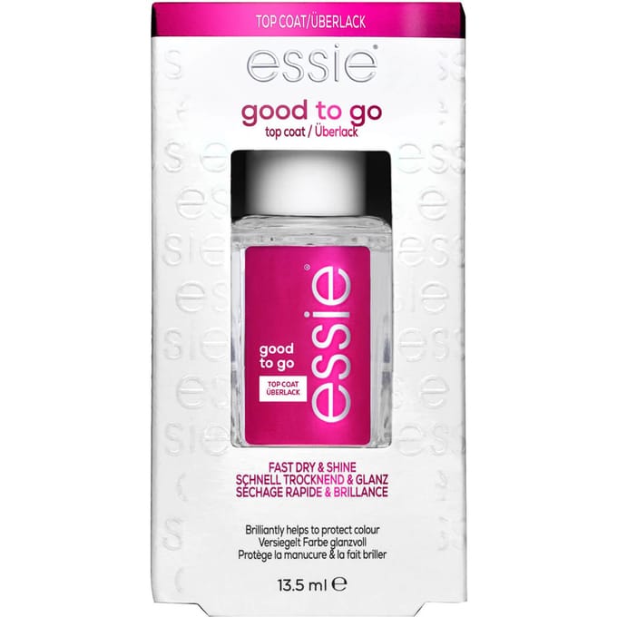essie - nagelverzorging - good to go top coat - sneldrogende topcoat - 13,5 ml