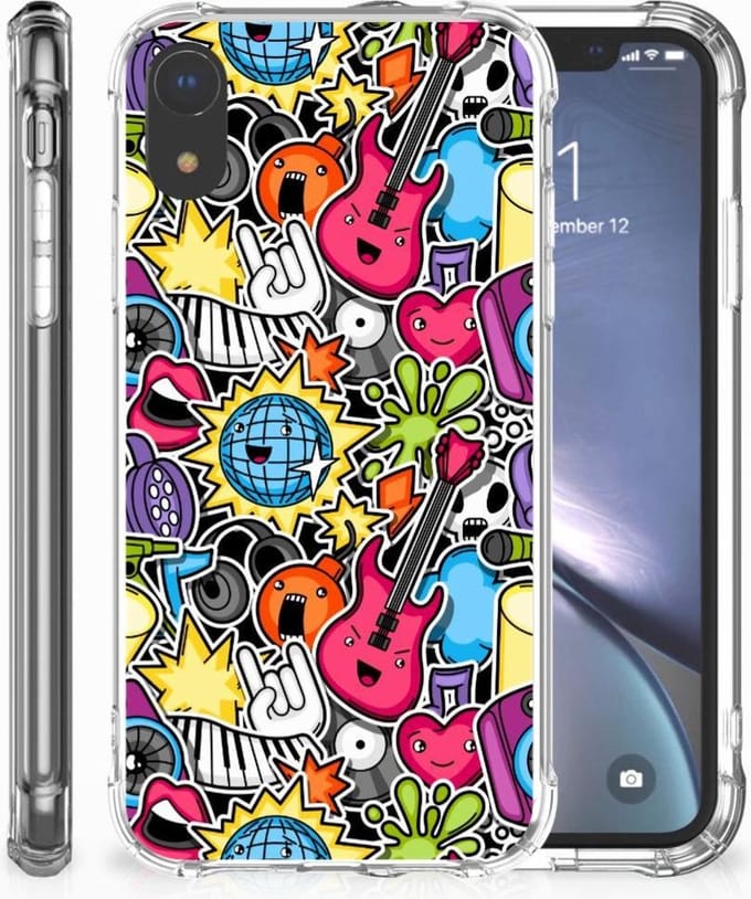 Apple iPhone Xr Anti Shock Bumper Case Punk Rock