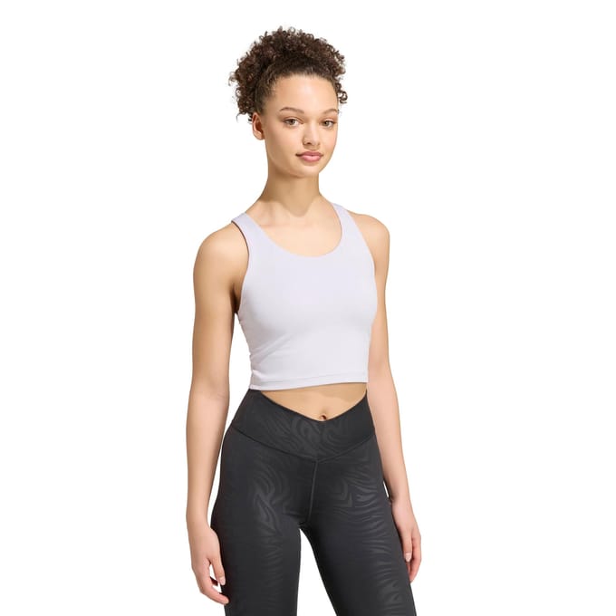 Adidas Performance All Me Medium Support Tanktop-Beha - Dames - Paars