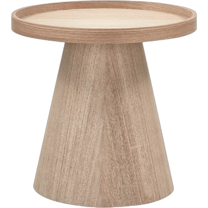 WOOOD Maud Bijzettafel - Hout - Naturel - 38x39x39