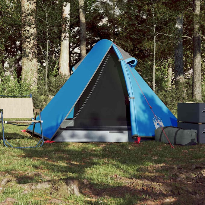 vidaXL - Koepeltent - 2-persoons - waterdicht - blauw