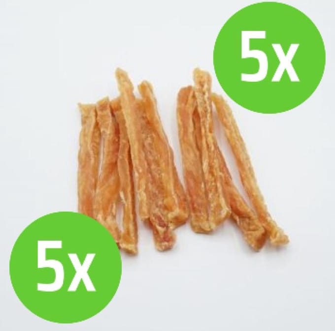 Puur Fit Kip-Strip - Hondensnack - 100 gram - 5 verpakkingen