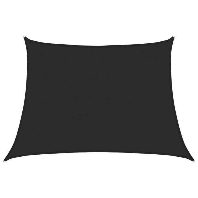 vidaXL Zonnezeil 160 g/m² 4/5x3 m HDPE zwart