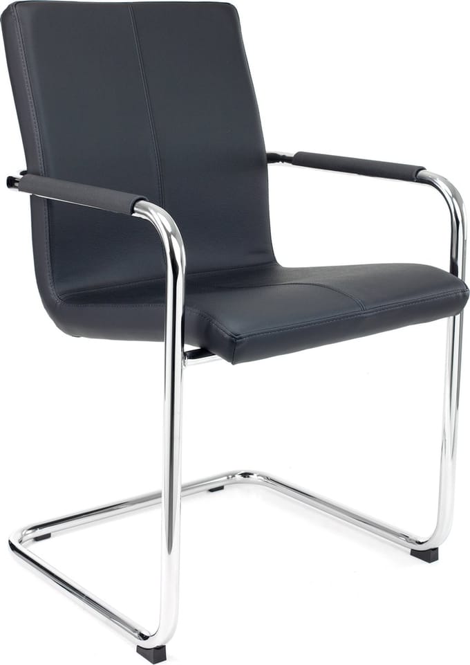Vergaderstoel S Series Zwart Vegan Leer