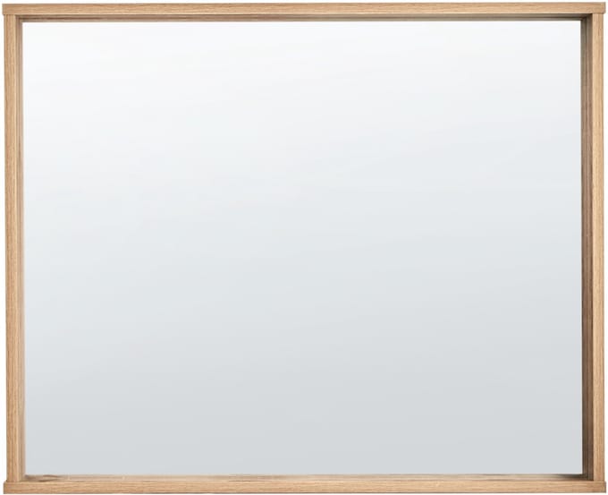 ROSELL - Wandspiegel - Lichthout - 80 x 65 cm - Vezelplaat