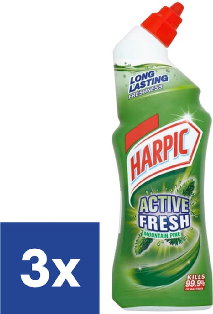 Harpic Active Fresh Den Toiletreiniger - 3 x 750 ml