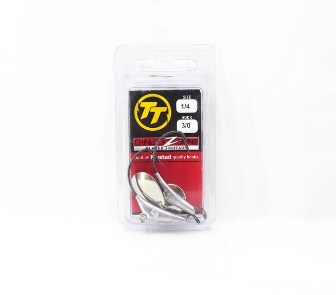 Tête plombée Tackle Tactics TT Chinlockz SpinZ NC 1/4 oz 3/0 2/paquet (7509)