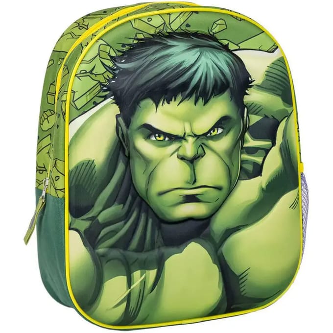 Hulk Rugzak Jongens – Marvel Schooltas Kind – 3D 31 cm