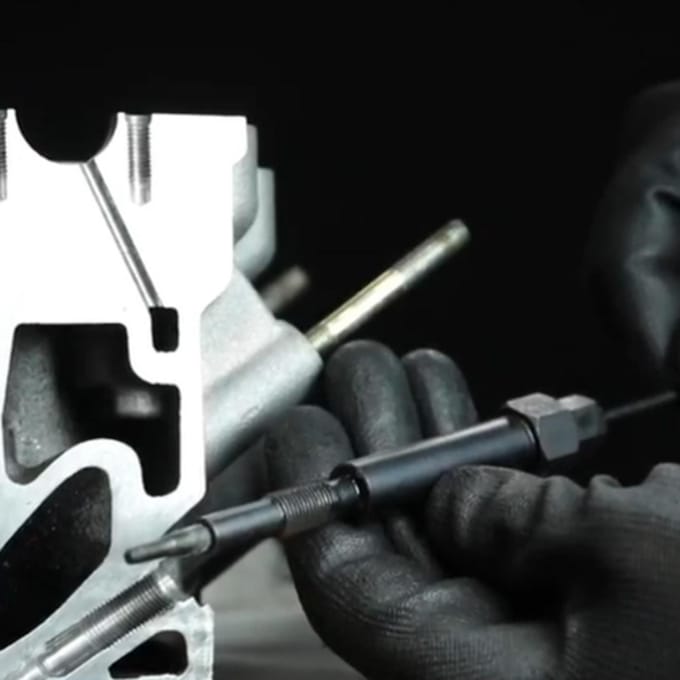 Gloeibougie verwarmingselement verwijderingsset Gloeibougie elektroden extractie reparatie gereedschap gray