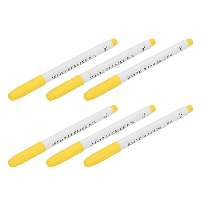 6 Stuks Houtbrander Marker Pyrografie Marker Houtbrander Pen voor Kunstprojecten Knutselen white