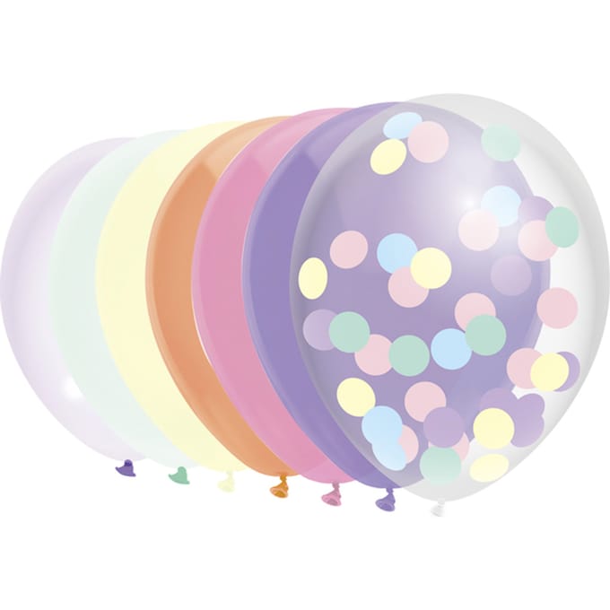 Ballon Haza uni 30cm 10 stuks pastel assorti