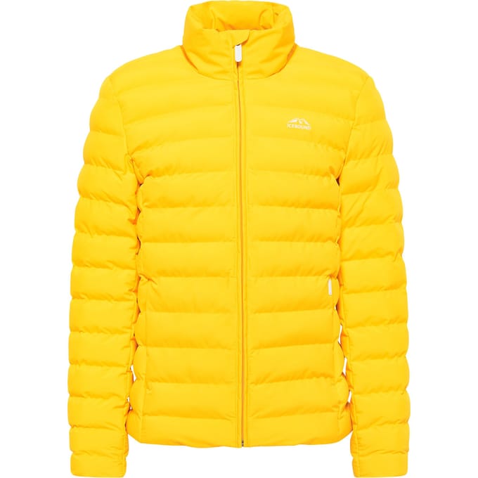 ICEBOUND Serie acalmar Gewatteerd winterjack Heren Lichte mosterd
