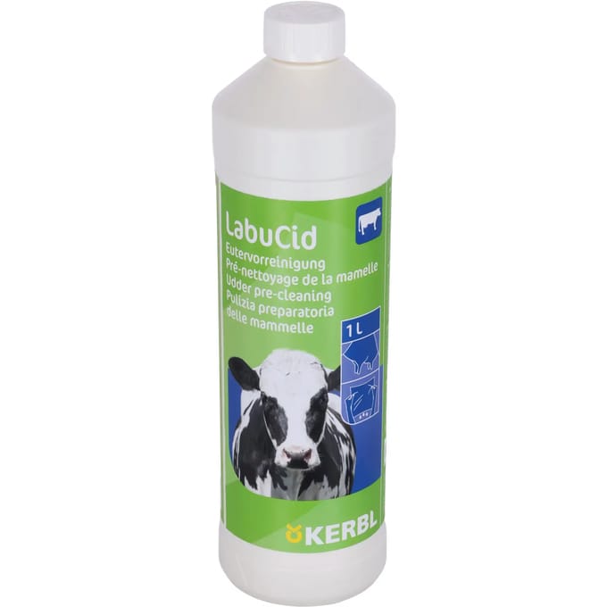 Pré-nettoyage du pis Kerbl LabuCid