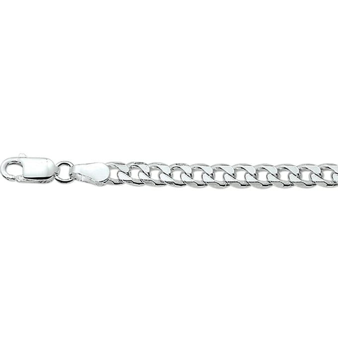 Vigor ketting geslepen gourmet 4,0 mm - Zilver