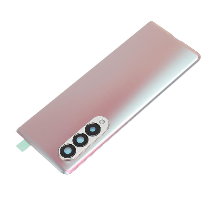 Remplacement du Cache Arrière en Verre avec Lentille de Caméra Pré-installée et Kit de Réparation pour Galaxy Z Fold 3 5G noir