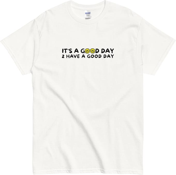 Inspirerend Tekst T Shirt - Grappig Vrolijk Smileys Design - Vrouwen en Mannen - Wit - XL